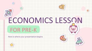 Урок экономики для Pre-K