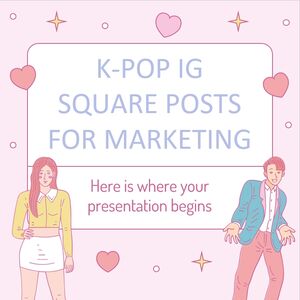 Pazarlama için K-Pop IG Square Gönderileri