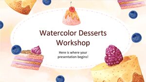 ورشة عمل الحلويات بالألوان المائية