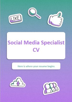 CV Specjalista ds. mediów społecznościowych