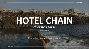Perfil da empresa da rede hoteleira