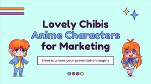 Preciosos personajes de anime Chibis para marketing