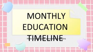 الجدول الزمني للتعليم الشهري