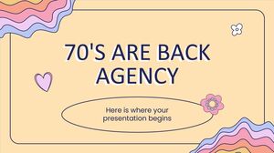 Anii 70 sunt Back Agency