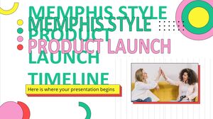 Cronología del lanzamiento del producto Memphis Style