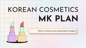 خطة مستحضرات التجميل الكورية MK