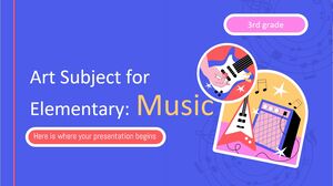 İlköğretim 3. Sınıf Sanat Konusu: Müzik