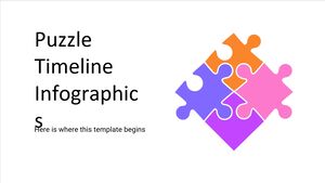 Puzzle-Timeline-Infografiken