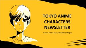 Tokyo Anime Characters Newsletter