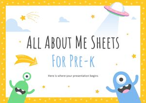 All About Me Sheets for Pre-K