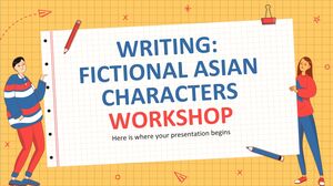 ورشة عمل كتابة الشخصيات الآسيوية الخيالية