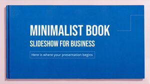 Prezentare de diapozitive de carte minimalistă pentru afaceri