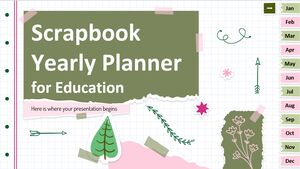 Planificator anual Scrapbook pentru educație
