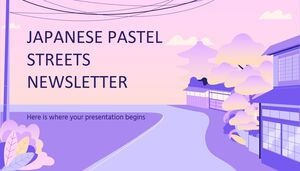 Buletin informativ japonez Pastel Streets