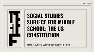 Disciplina de Estudos Sociais para o Ensino Médio - 7ª Série: A Constituição dos EUA