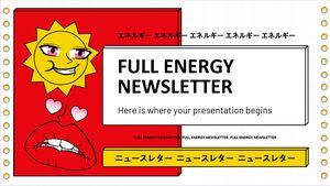 Newsletter sull'energia completa