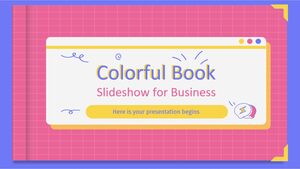 สไลด์โชว์หนังสือสีสันสดใสสำหรับธุรกิจ