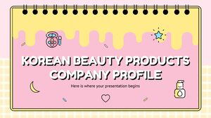 한국 미용 제품 회사 프로필