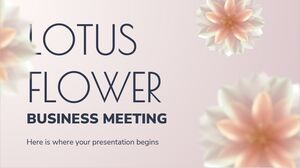 Réunion d'affaires avec la fleur de lotus