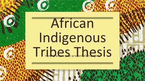 아프리카 원주민 부족 논문