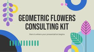 Kit de consultoría de flores geométricas