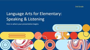ศิลปะภาษาสำหรับประถมศึกษา - ชั้นประถมศึกษาปีที่ 3: การพูดและการฟัง