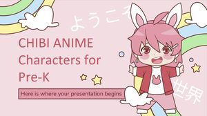 Karakter Anime Chibi untuk Pra-K