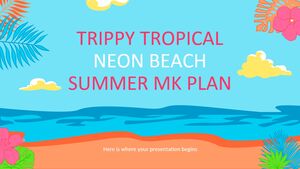 Plan MK d'été Trippy Tropical Neon Beach
