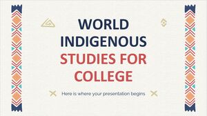 World Indigenous Studies for College