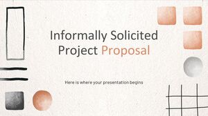 اقتراح المشروع المطلوب بشكل غير رسمي