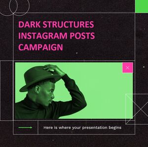 Campagne de publications Instagram Dark Structures