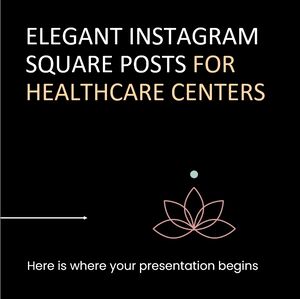 Sağlık Merkezleri için Zarif Instagram Kare Paylaşımları