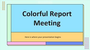 Reunión de informe colorido