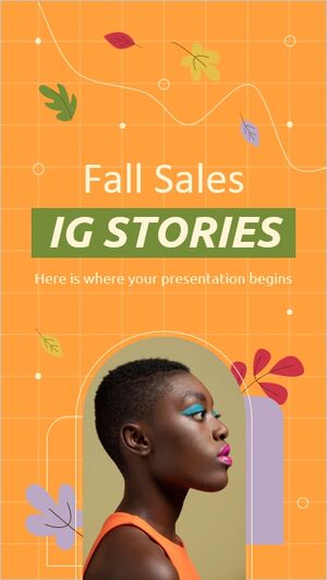 Histórias de IG de vendas de outono