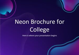 Neon-Brochure fur die Universitat