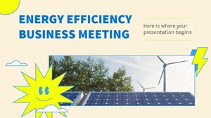 Riunione d'affari sull'efficienza energetica