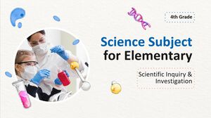 Disciplina de Ciências do Ensino Fundamental - 4ª Série: Investigação e Investigação Científica