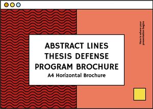 Broșura programului de susținere a tezei de linii abstracte