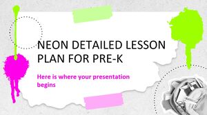Plan de cours détaillé sur Neon pour la maternelle