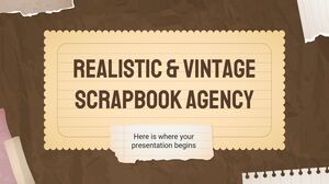 Agenție Realistică și Vintage Scrapbook