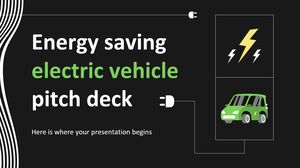 Pitch Deck pour véhicules électriques à économie d'énergie