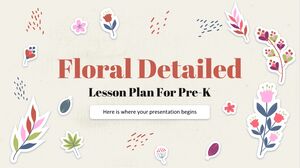 유아원을 위한 꽃 세부 수업 계획