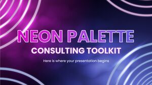 Kit de ferramentas de consultoria de paleta neon