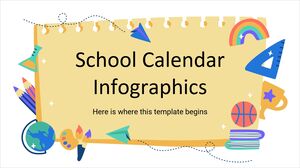 学校カレンダーのインフォグラフィック