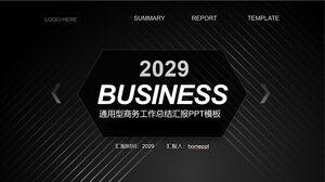Black high-end atmospheric universal business report PPT template for free download