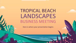 トロピカルビーチ景観ビジネスミーティング