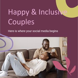 Cupluri fericite și incluzive pentru rețelele sociale