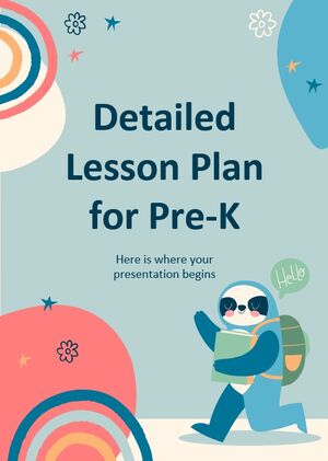 Detailed Lesson Plan for Pre-K