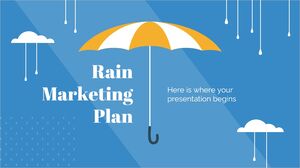 Plano de marketing de chuva