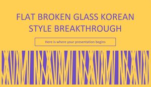 Przełom w stylu koreańskim z tłuczonego płaskiego szkła